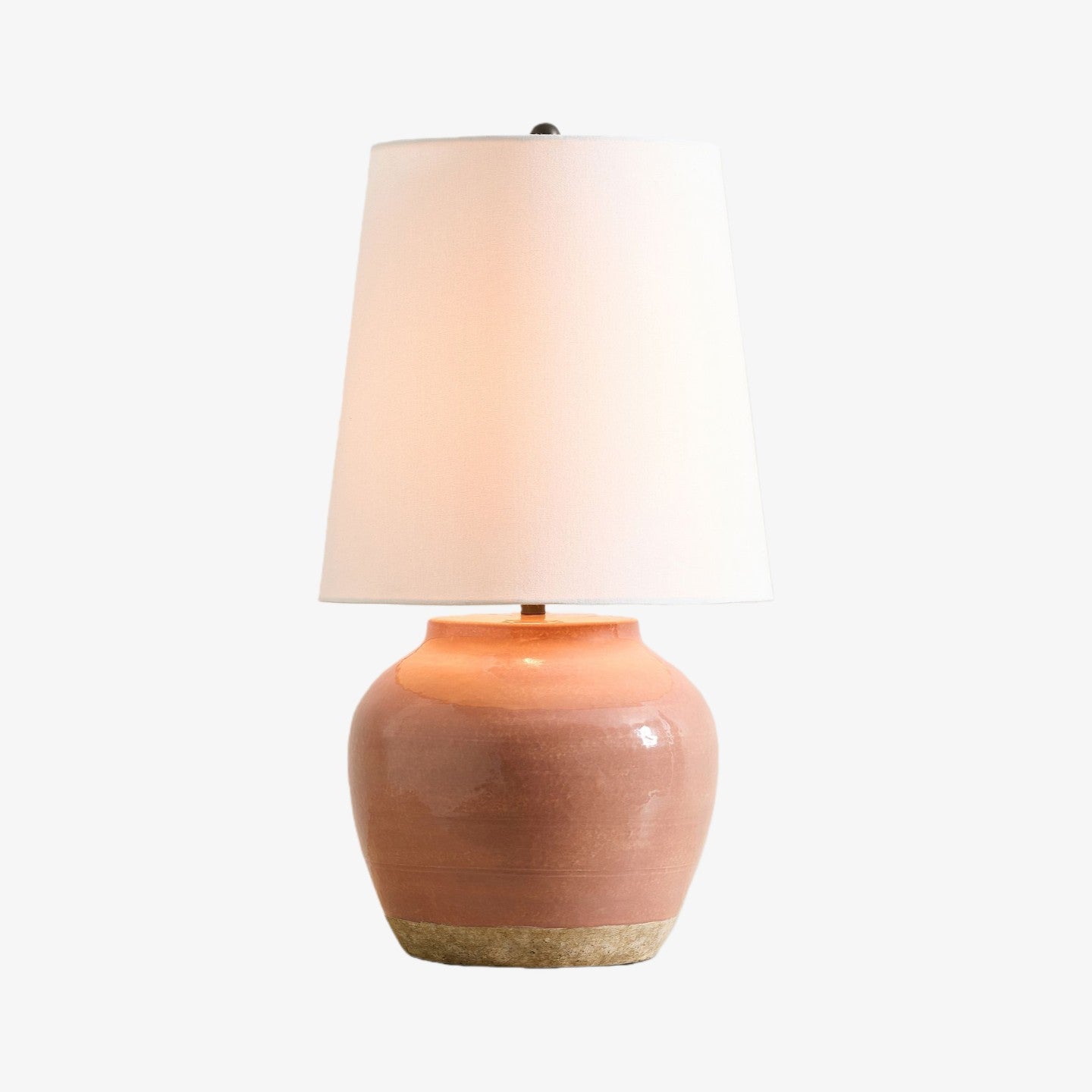 Ceruna Modern Ceramic Bedside Lamp with Linen Fabric Shade – Elegant Lighting for Bedroom and Living Room
