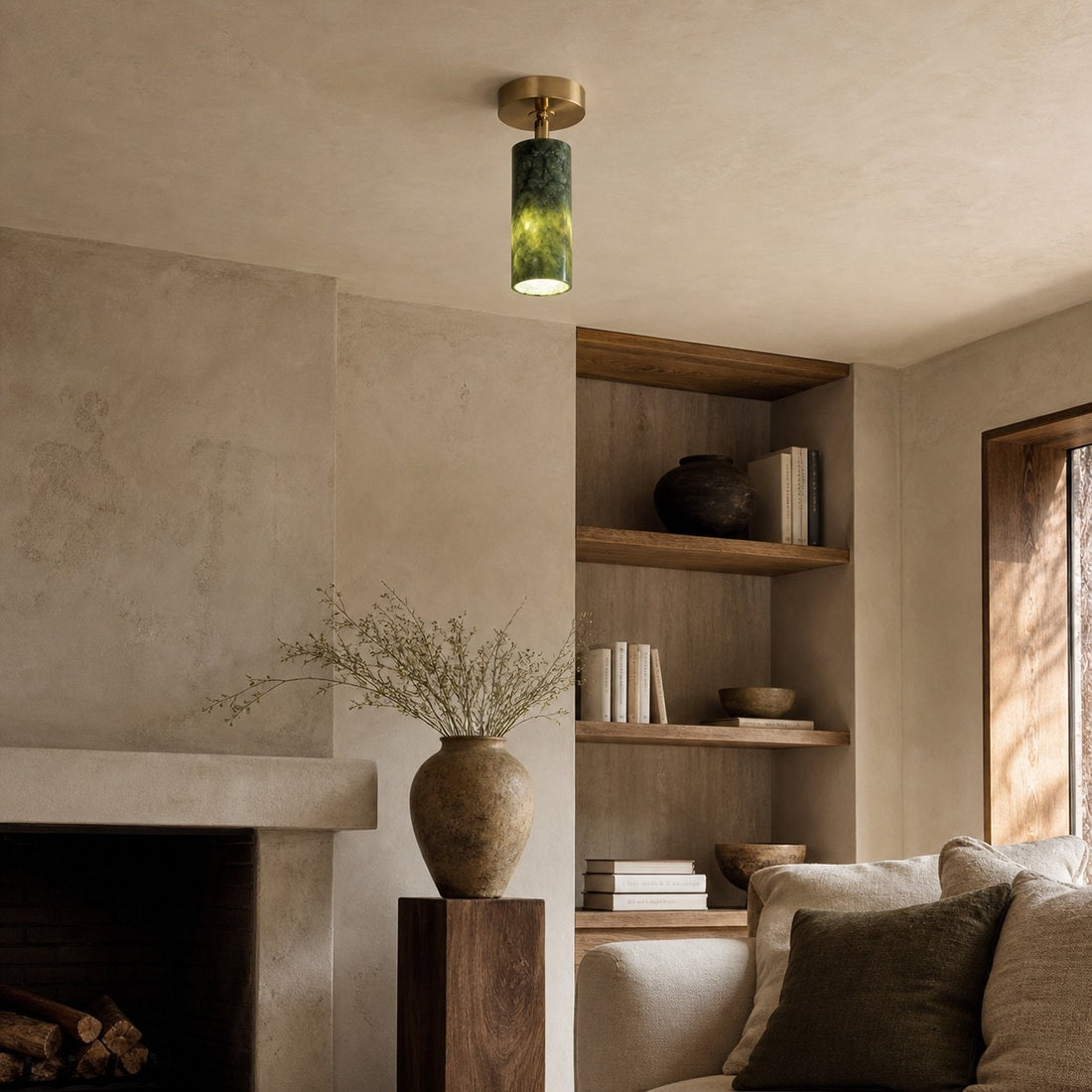 Natural Jade Passage Ceiling Light