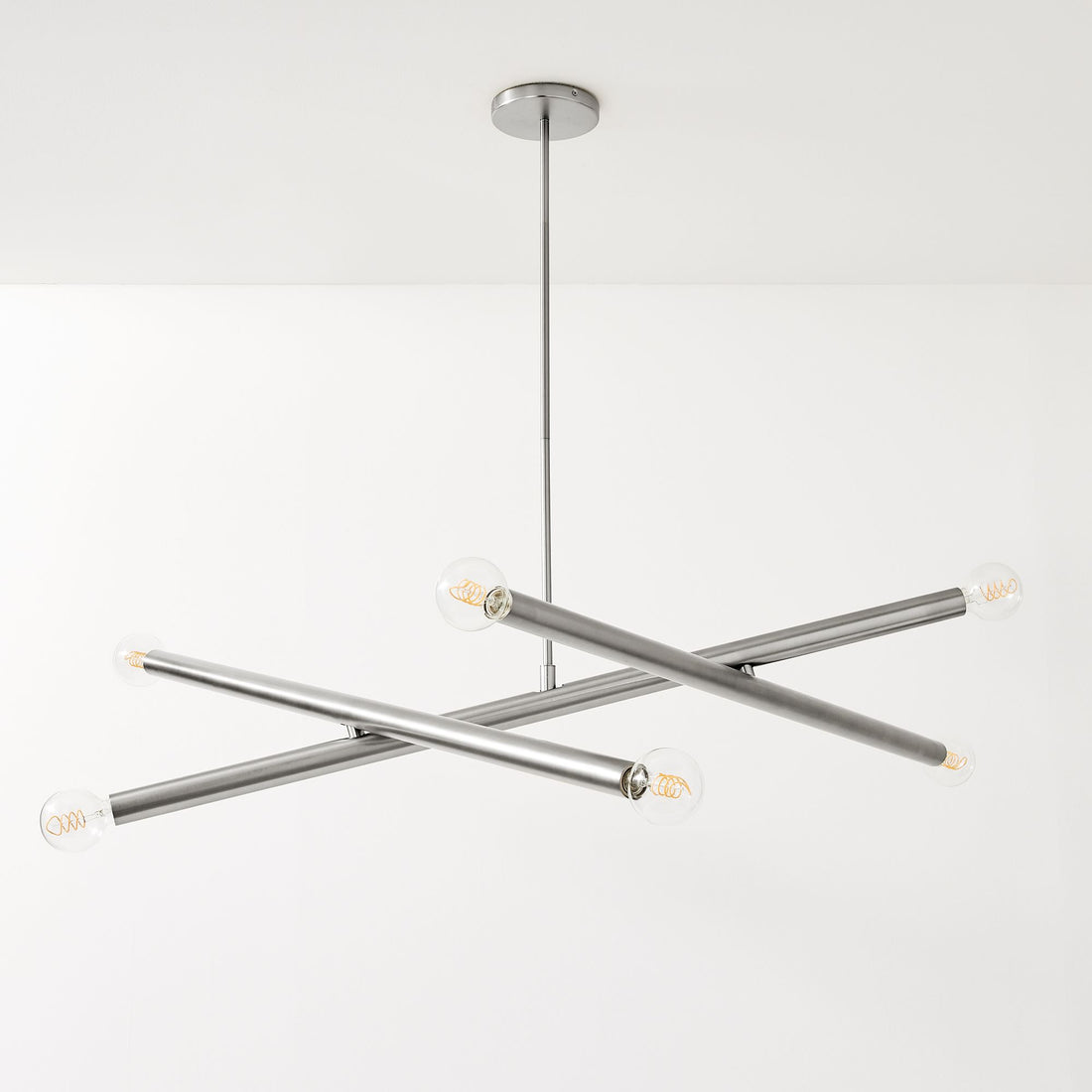 Borvia Metal Arm Chandelier - Modern Adjustable Trace Lamp for Hallway