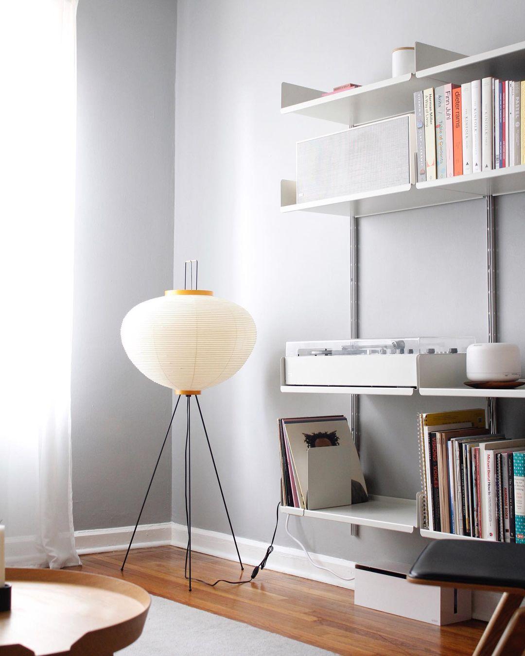 Rice Paper Floor Lamp - Bamboo Frame Soft Light for Living Room