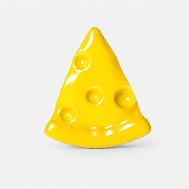 Cheese Slice Cabinet Knob - Yellow