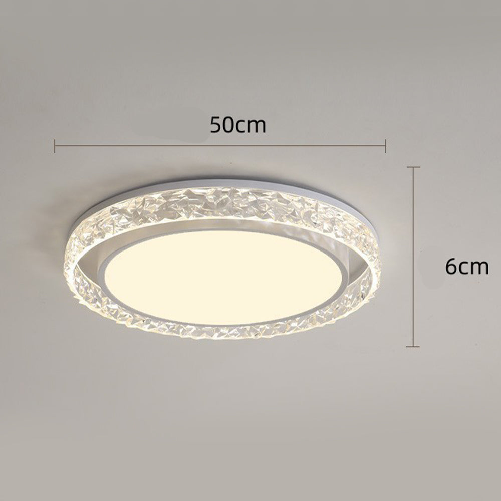 Minimalist Iron Ceiling Light – Flush Mount Modern Bedroom Fixture