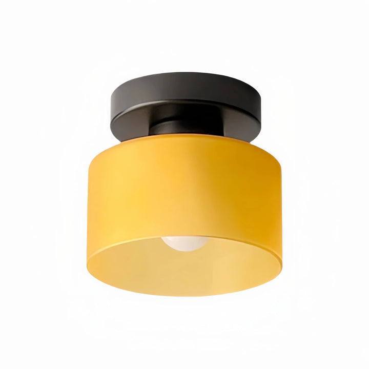 Moriglaze Sleek Cylinder Ceiling Lamp - Colourful Flush Mount Ceiling Light for Hallway