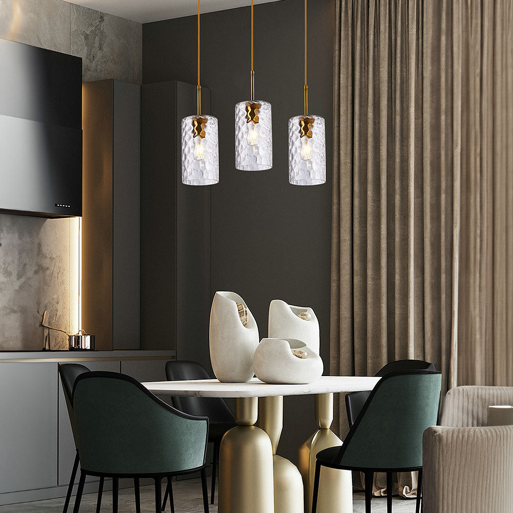 Ripple Glass Pendant Light - Simple Creative Design for Dining Room