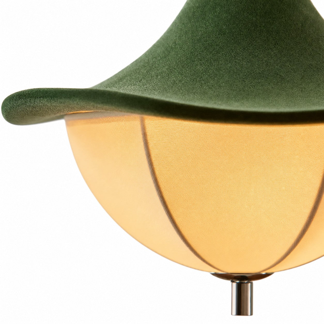 Green Fabric Pendant Lamp for Dining Room