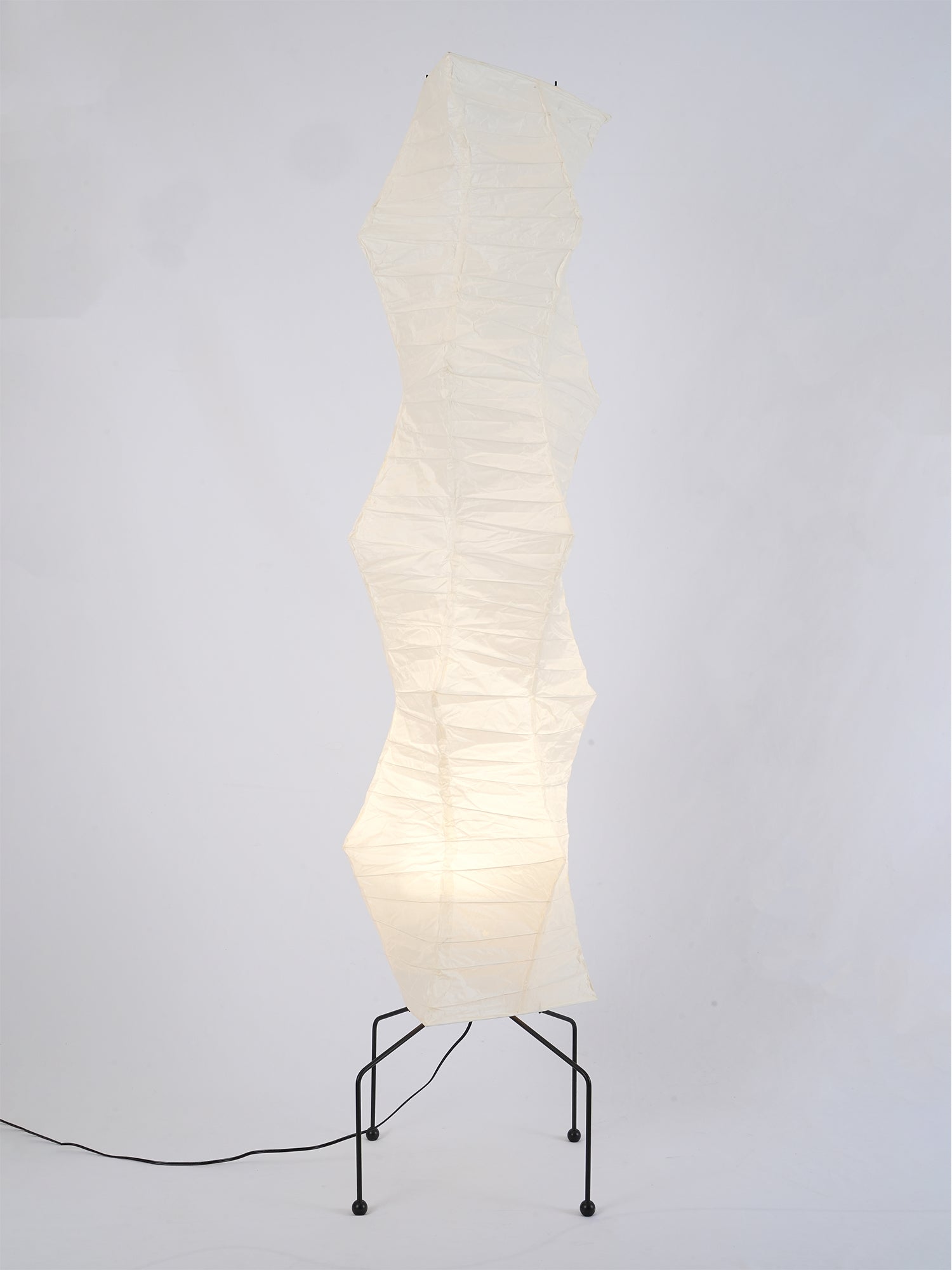 Rice Paper Floor Lamp - Bamboo Frame Soft Light for Living Room