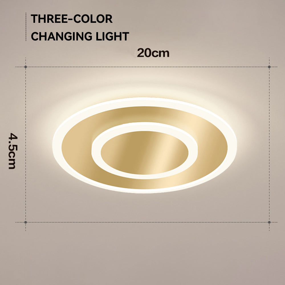 Minimalist LED Ceiling Light - Organic Metal Lamp for Modern Bedroom