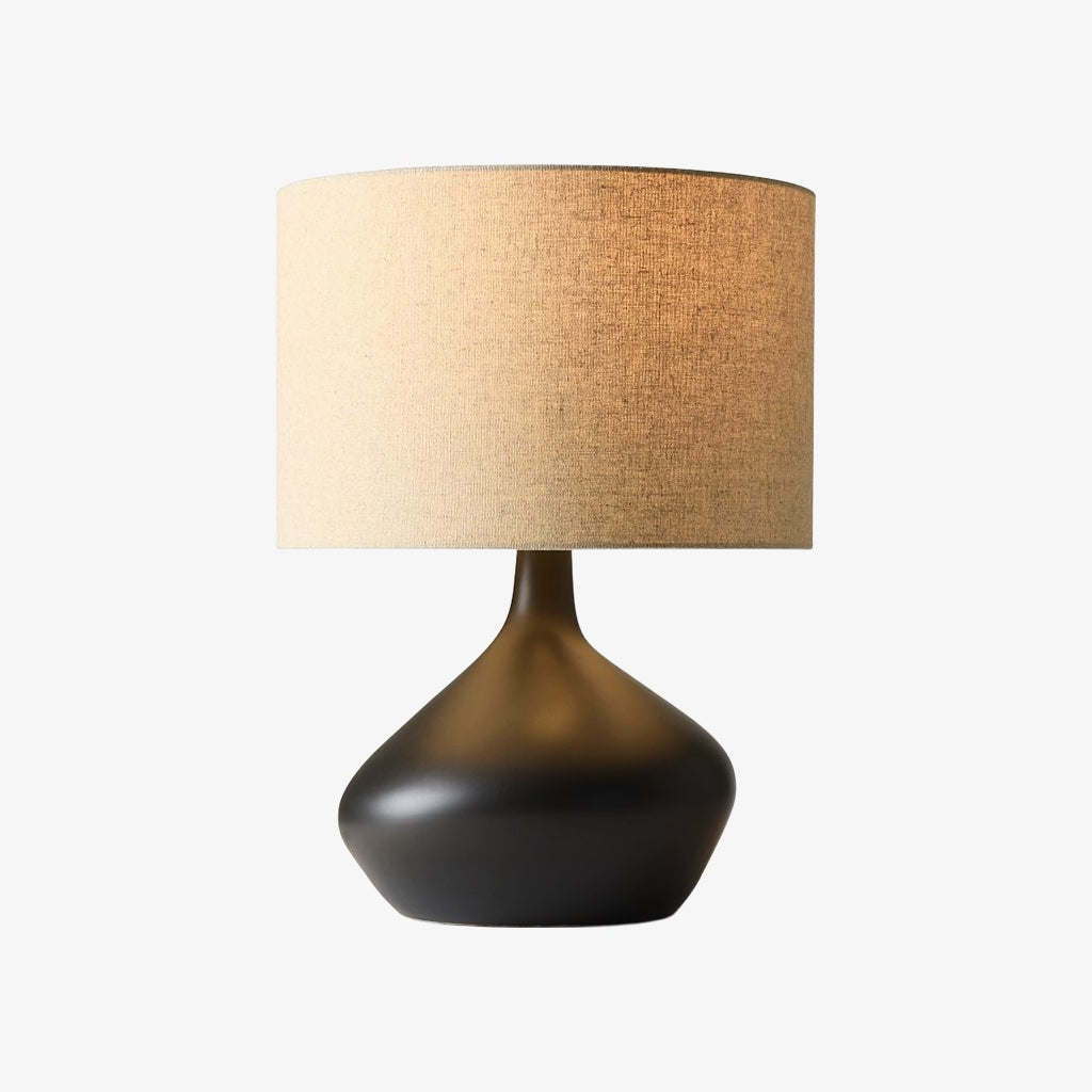 Lumo Modern Asymmetrical Table Lamp - Artistic Ceramic Body Ambient Lighting for Contemporary Home and Office
