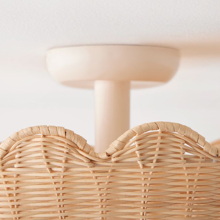 Olvara Rattan Bubble Flush Mount – Schicke Deckenleuchte für Zuhause