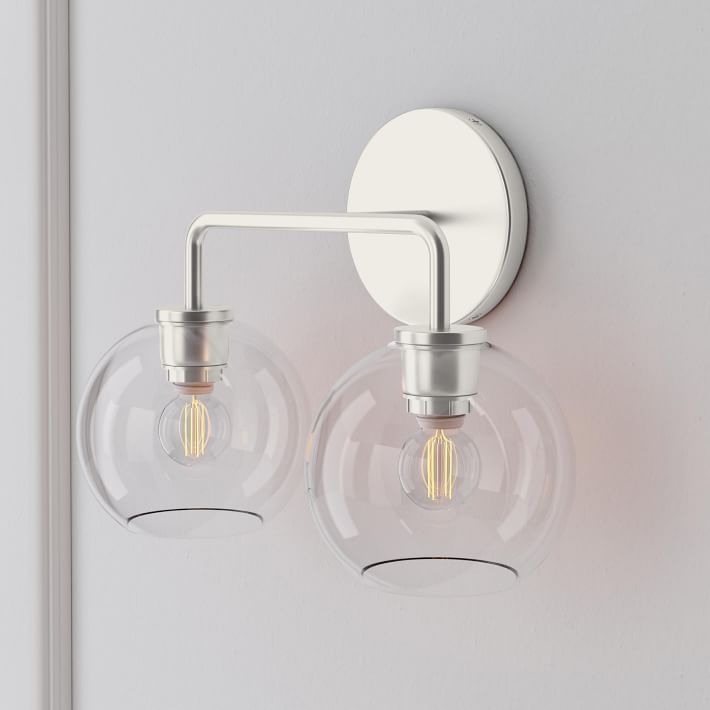 Selvion Artistic Globe Sconce Light - Handcrafted Glass Sculptural Wall Fixture