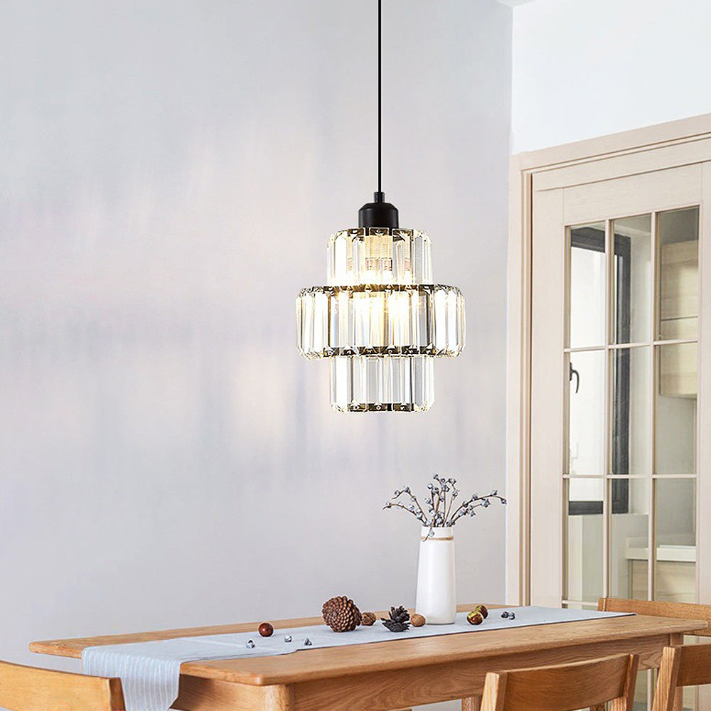 Luxury Pendant Light – Glass Gold Fixture for Elegant Home Interiors