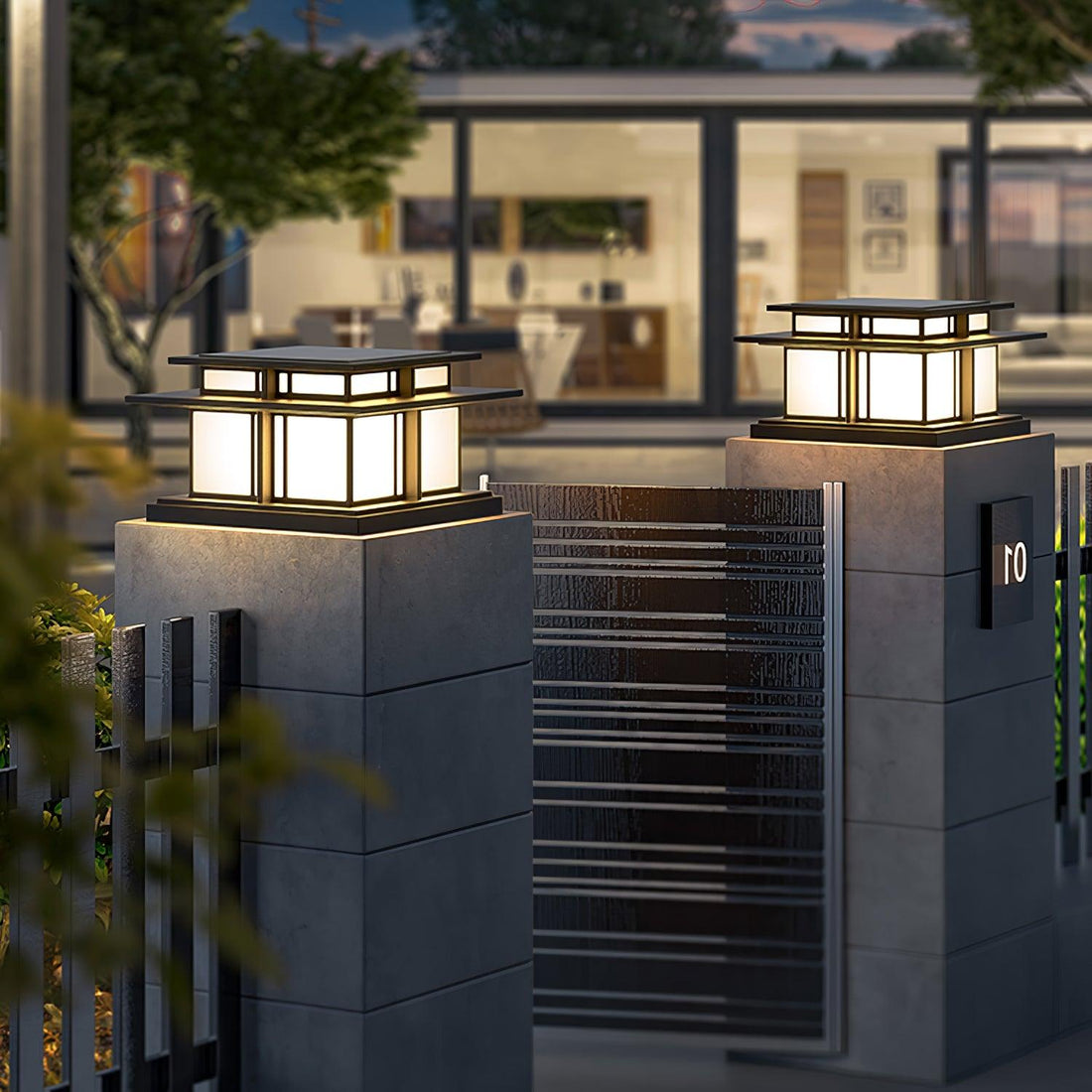 Säulen-Außenleuchte – langlebige Gartenlampe für Terrasse und Weg