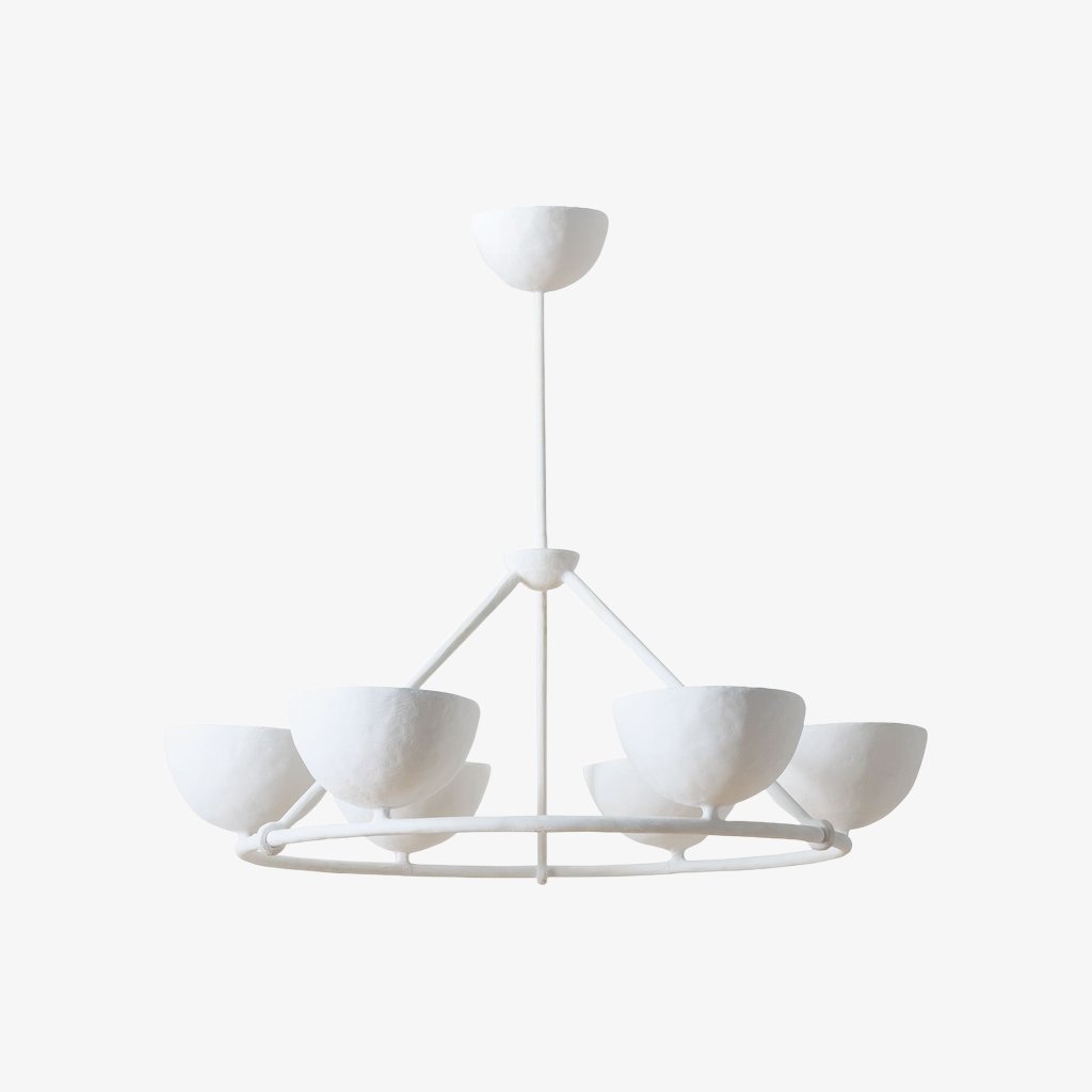 Plara Multi‑Light Chandelier – Modern Polyresin and Plaster for Dining & Foyer