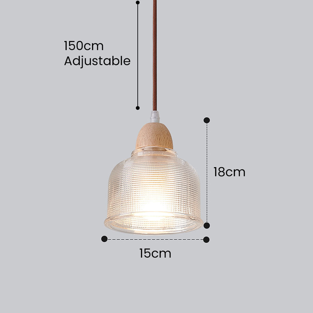 Retro Clear Glass Pendant Lights - Multiple Types for Hallway