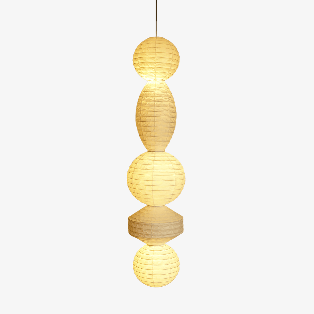 Lantern Series Pendant Lamp - Xuan Paper Layered Lamp for Living Room