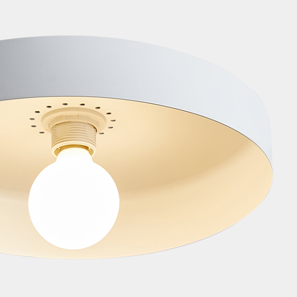 Flush Mount Art Decor Ceiling Light - Iron Round Fixture for Entryway