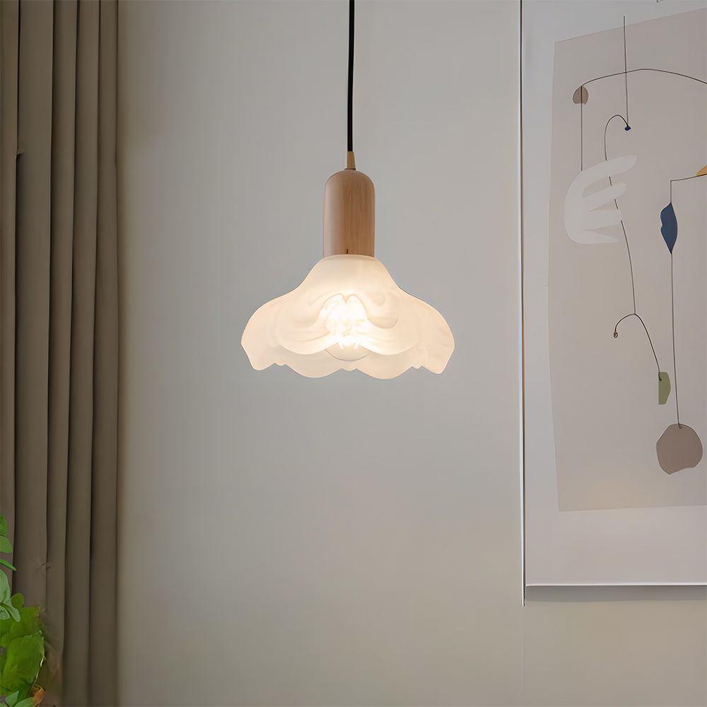 Retro Glass Pendant Light - Creative Bedroom Lighting Vintage