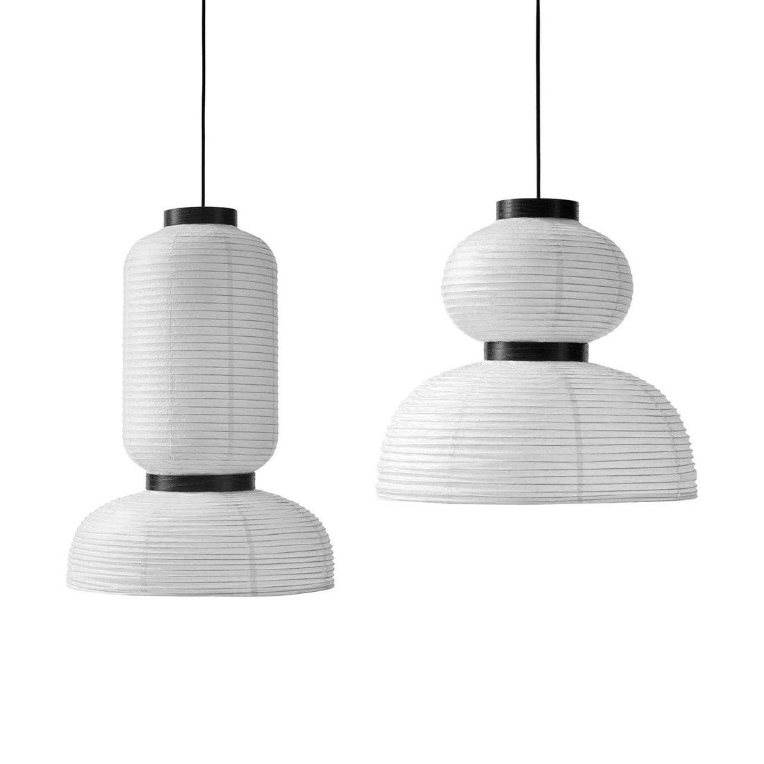 Rounded Layered Paper Plug-In Pendant