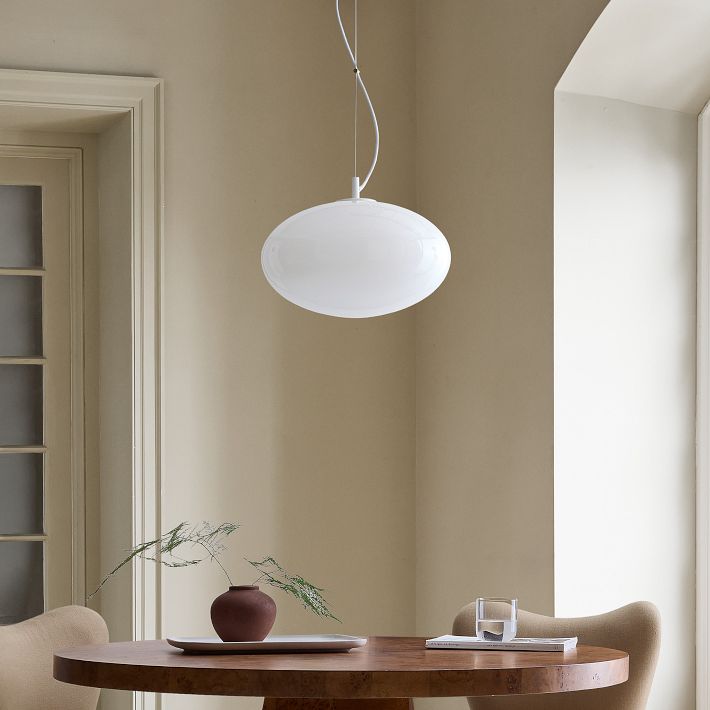 Lumivelle Minimalist Glass Pendant – Adjustable Height Dimmable Design