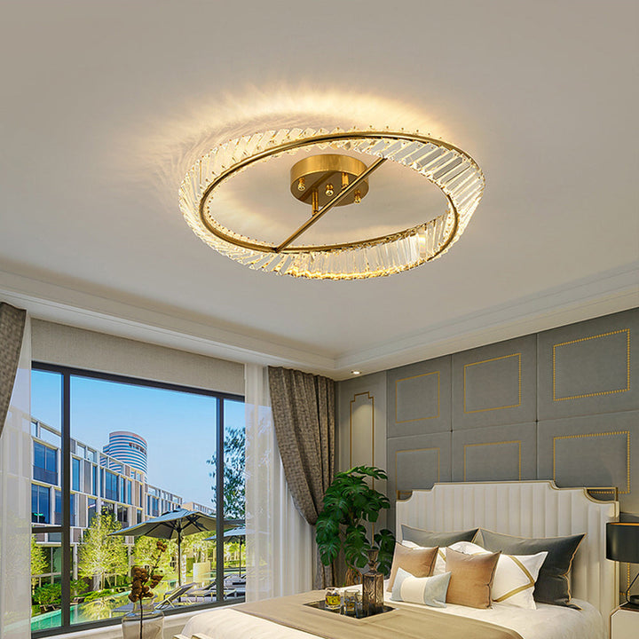 Crystal LED Ceiling Light – Modern Fixture for Stylish Bedrooms