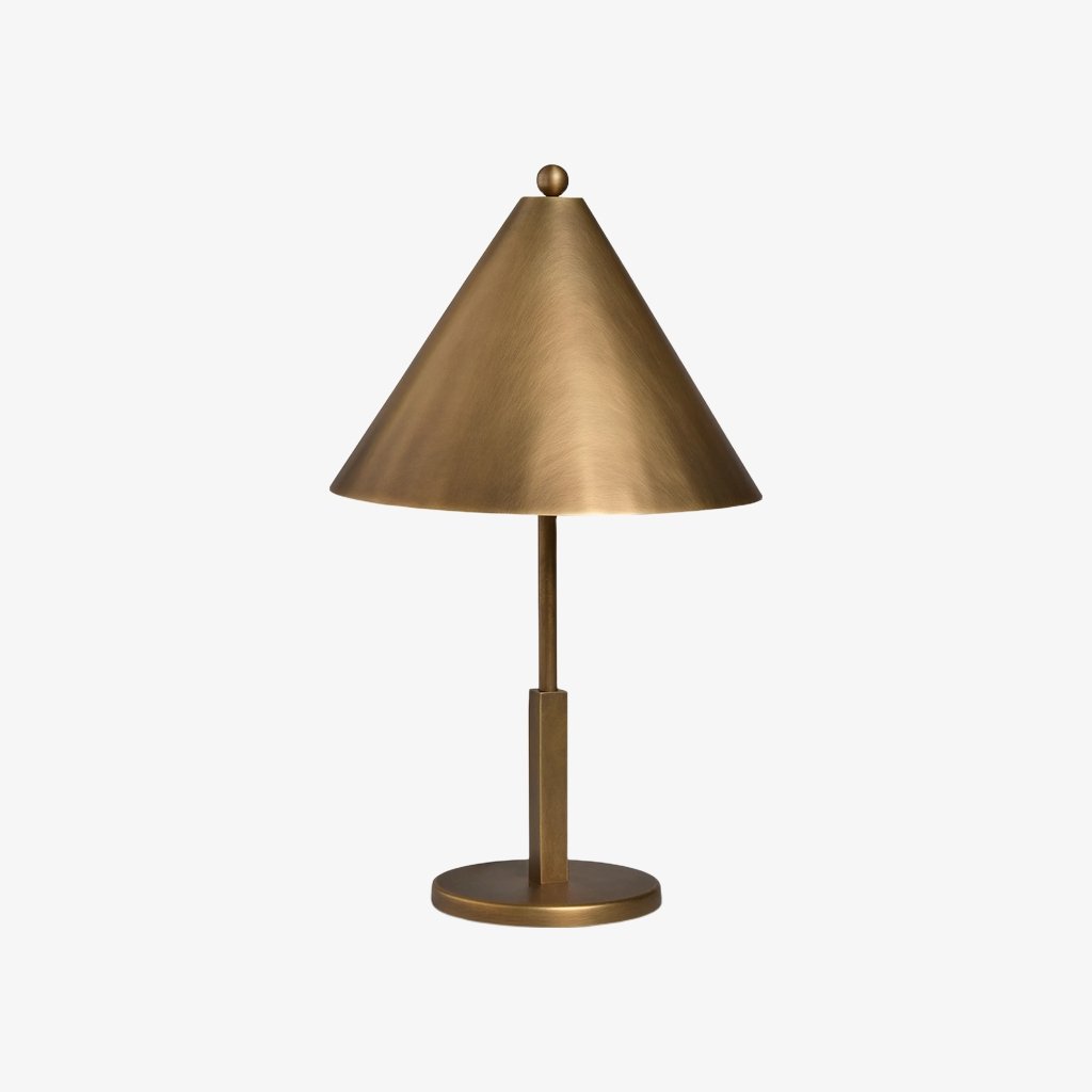 Aurcyl Tischleuchte – Elegante, konische Metall-Tischleuchte im Vintage-Stil für das Wohnzimmer
