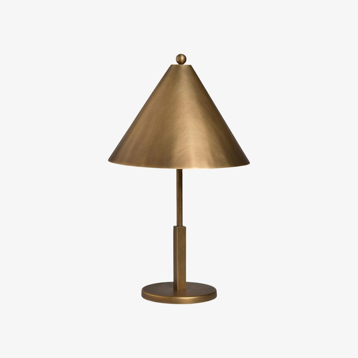 Aurecyl Table Lamp — Sleek Tapered Metal Table Lamp in Vintage-Style Finish for Living Room