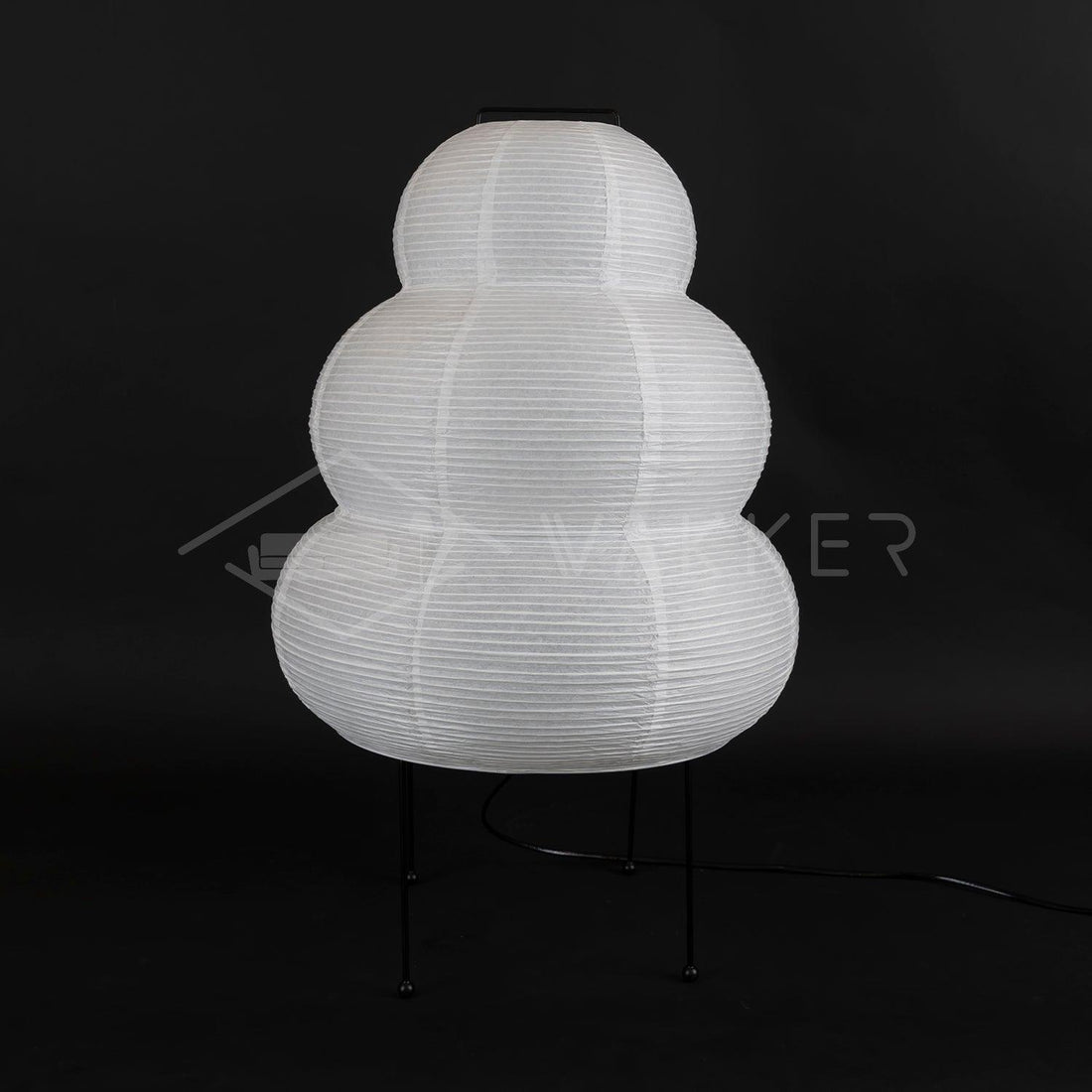 Japanisch inspirierte Papiertischlampe – Maulbeerpapierlampe fürs Schlafzimmer
