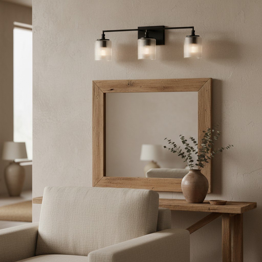 Lirra 3-Light Vanity Light Dimmable Glass Metal - Modern Design for Bathroom and Bedroom