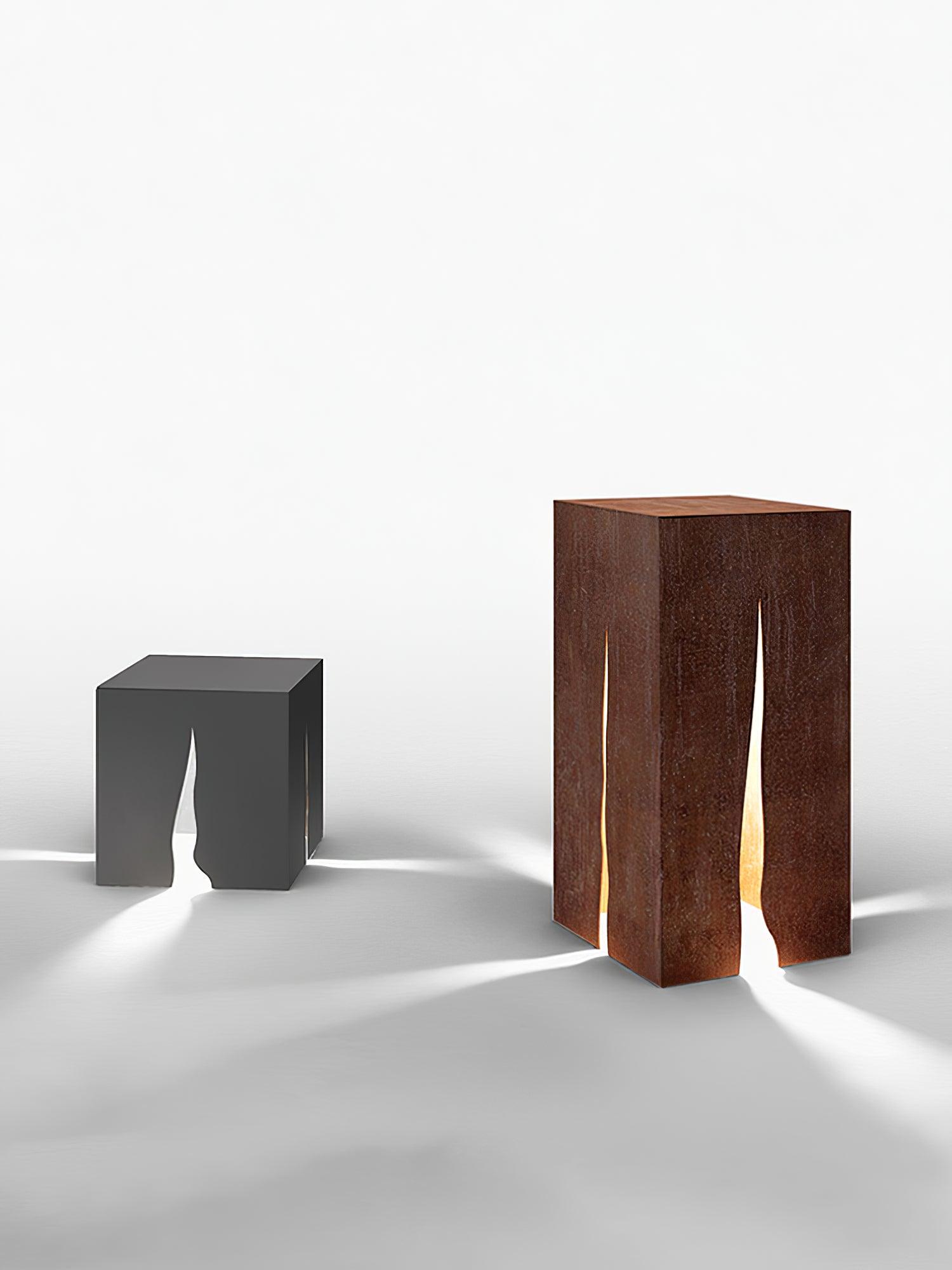 Simple Modern Outdoor Light - Garden Light with Rust-Colored Frame