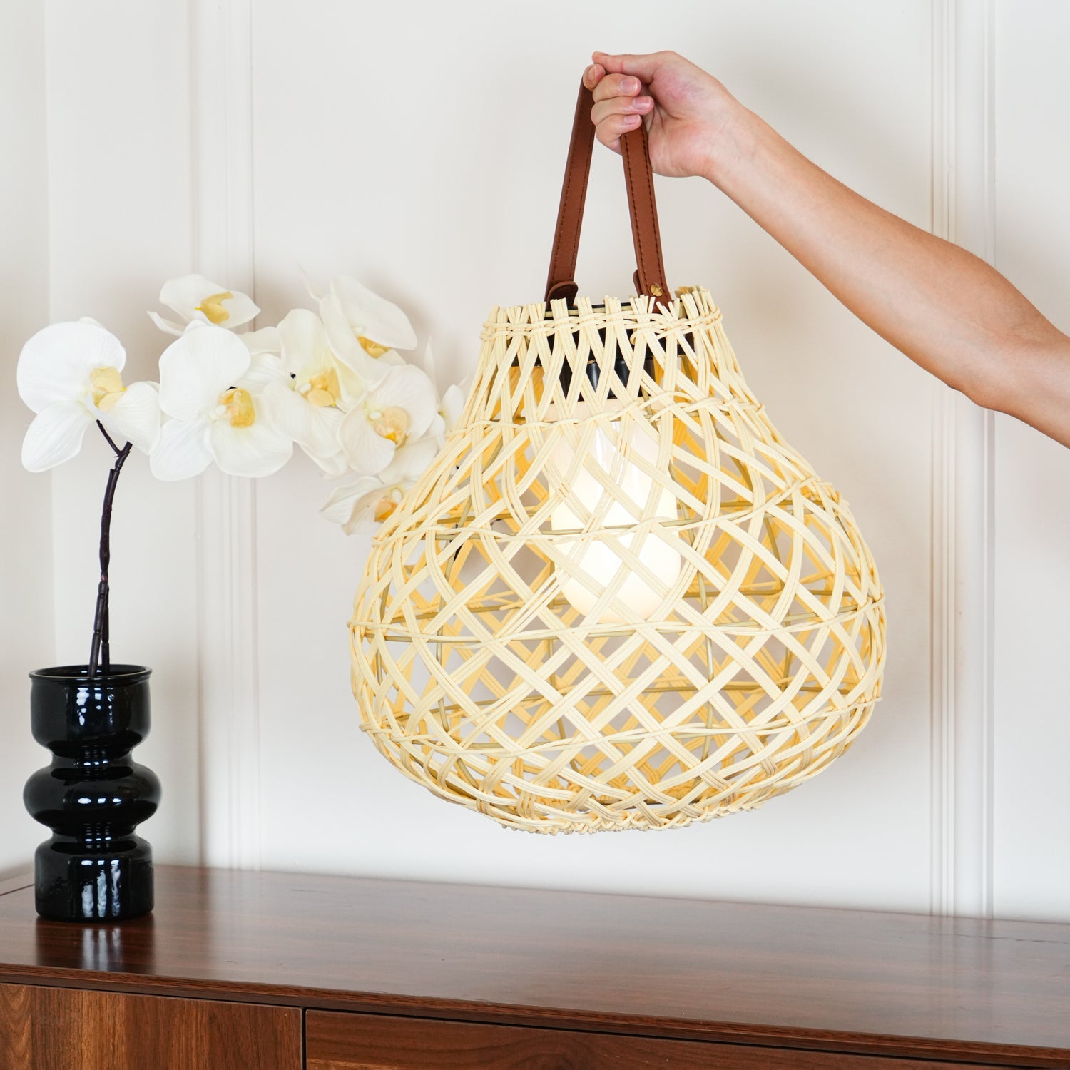 Woven Sphere Lantern Outdoor Lamp - Solar Outdoor Lamp Great