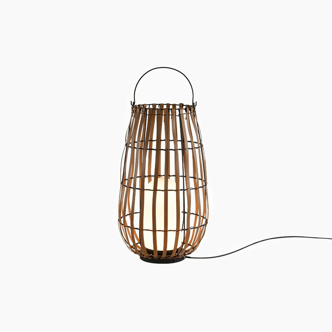 Tropic Braid Outdoor Lamp - Faux-Rattan Metal Waterproof