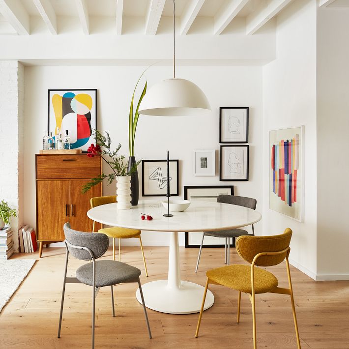 Parvion Sculptural Metal Pendant Light - Modern Bowl Lamp for Hallway