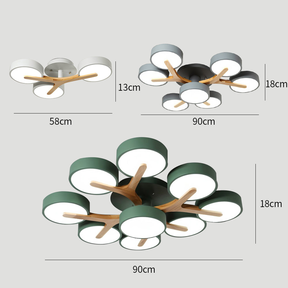 Contemporary Luxurious Ceiling Light - Acrylic Fixture for Living Room