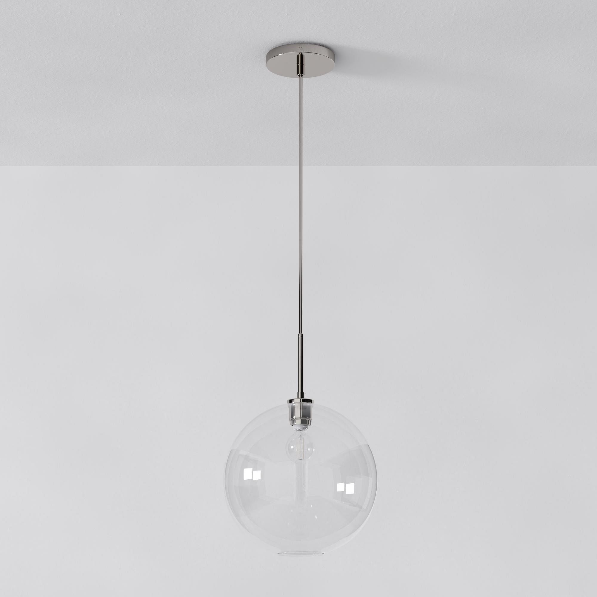 Selvion Sculptural Globe Pendant Light - Modern Glass Pendant Lamp - Sleek Design