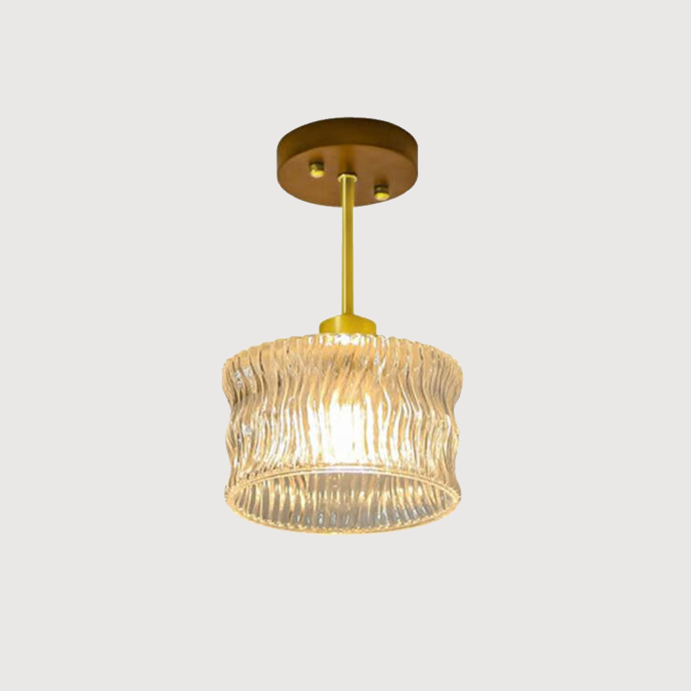 Flower Glass Ceiling Light - Elegant Floral Hallway Lighting