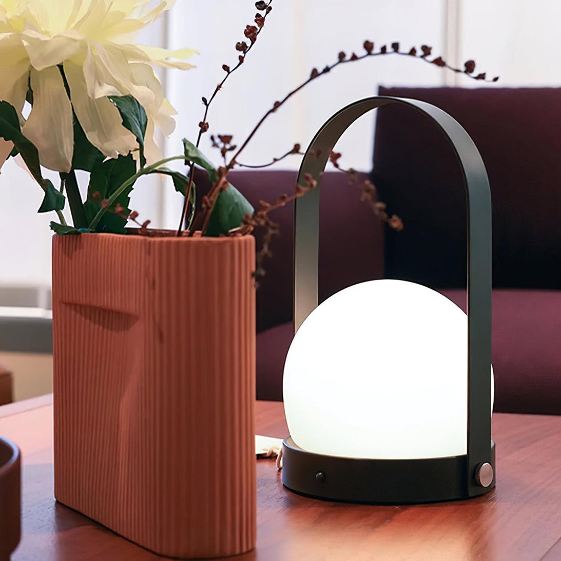 Tragbare Akku-Tischlampe – Moderne Lampe für Schreibtisch und Schlafzimmer