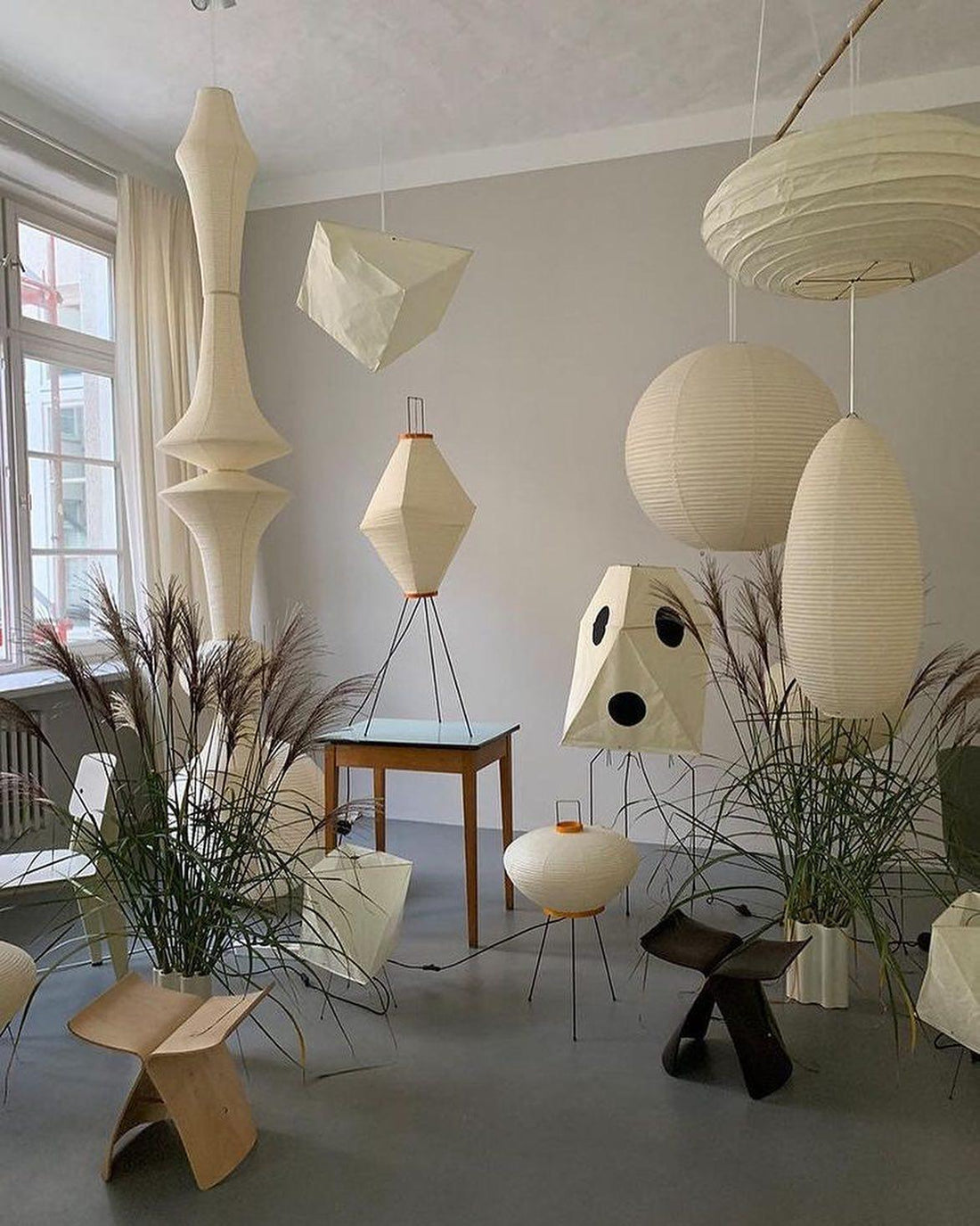 Washi-Papier-Pendelleuchte – Japanische handgefertigte Lampe für das Wohnzimmer