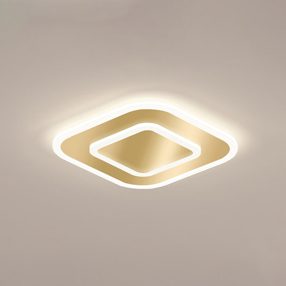 Minimalist LED Ceiling Light - Organic Metal Lamp for Modern Bedroom