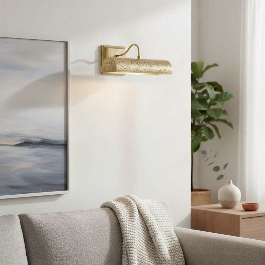 Aurix Carved Wall Lamp - A Classic Retro Design Perfect for Displaying Artwork or Creating A Reading Nook