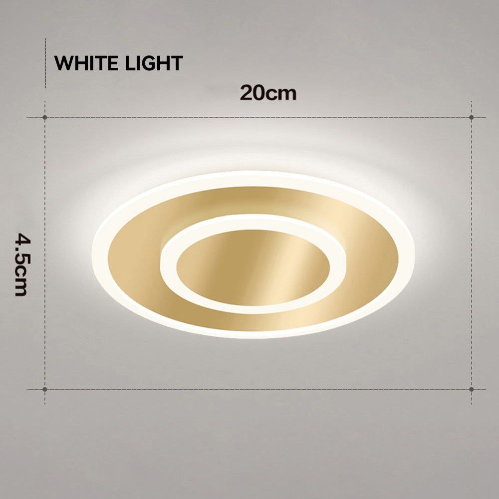 Minimalist LED Ceiling Light - Organic Metal Lamp for Modern Bedroom