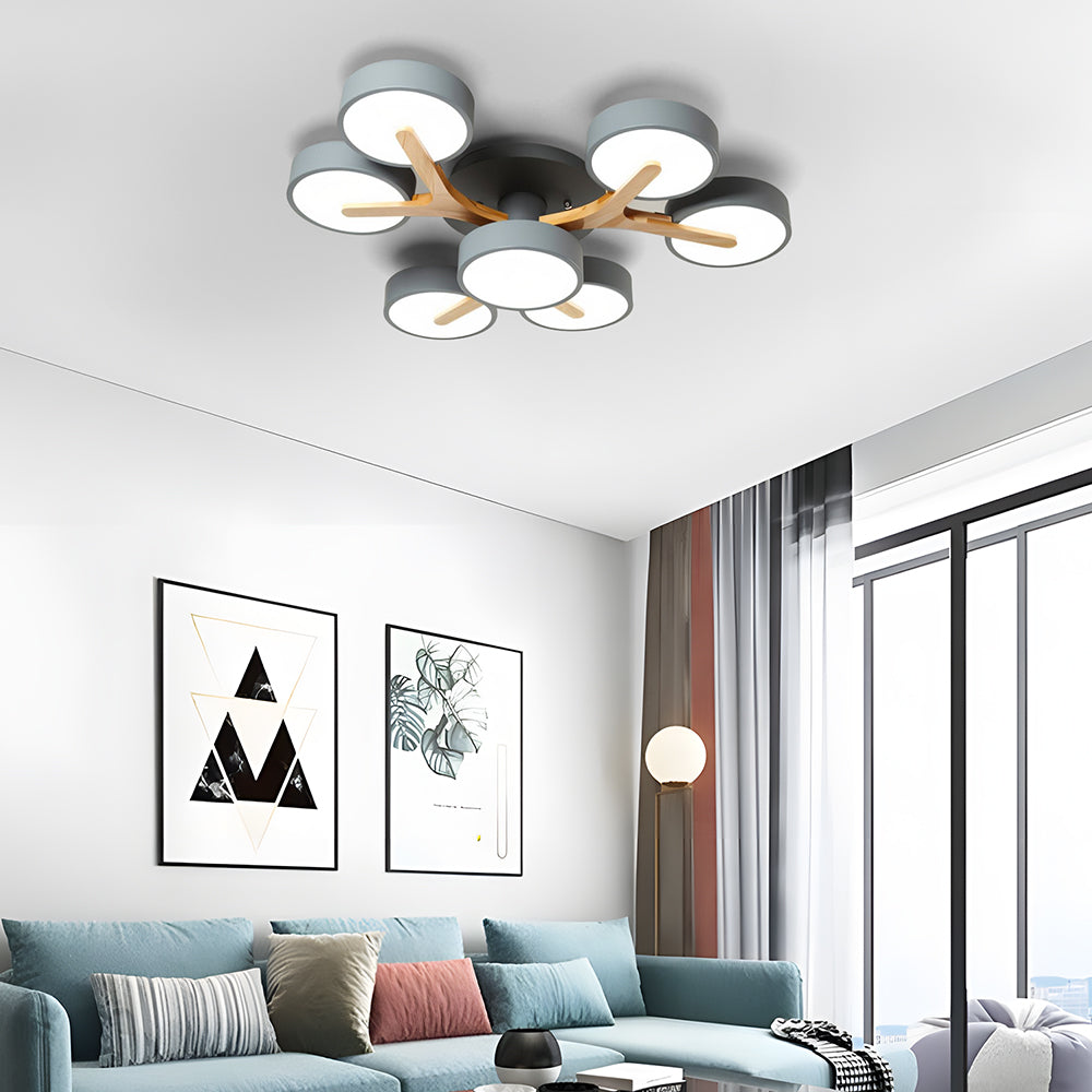 Contemporary Luxurious Ceiling Light - Acrylic Fixture for Living Room