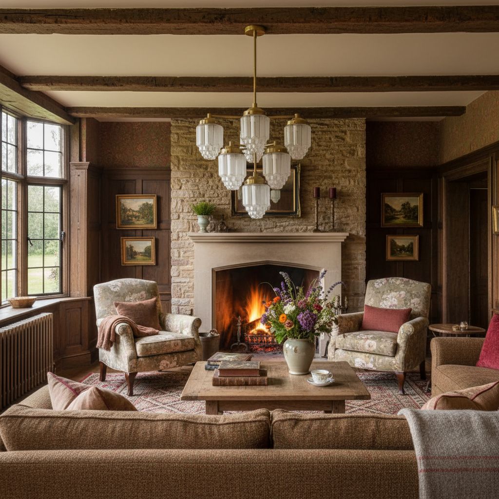 Tierlux Kronleuchter aus strukturiertem Messing mit Glas – Zeitlose Beleuchtung mit Stil