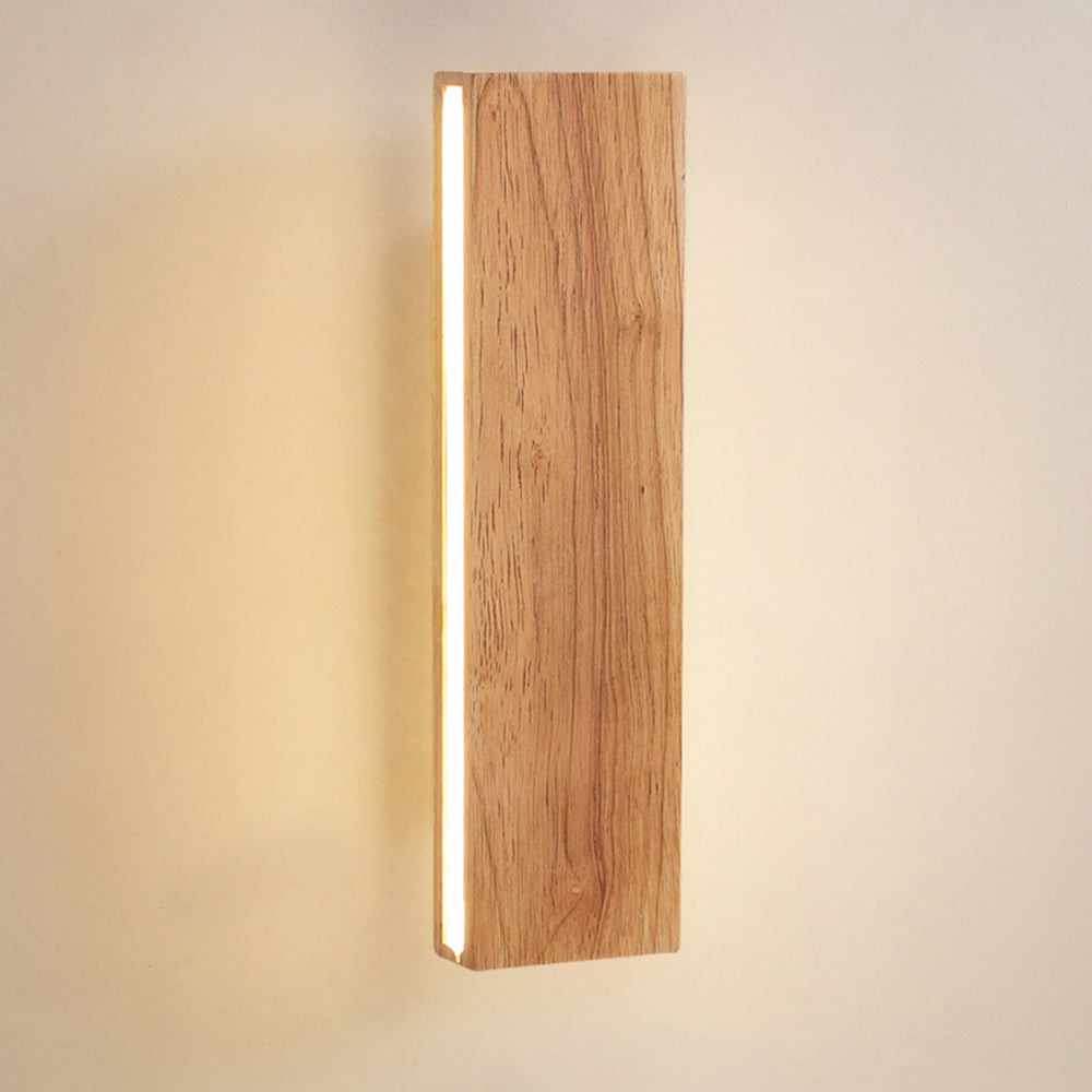Modern Wood Wall Light - Rotatable Fixture for Dining Room