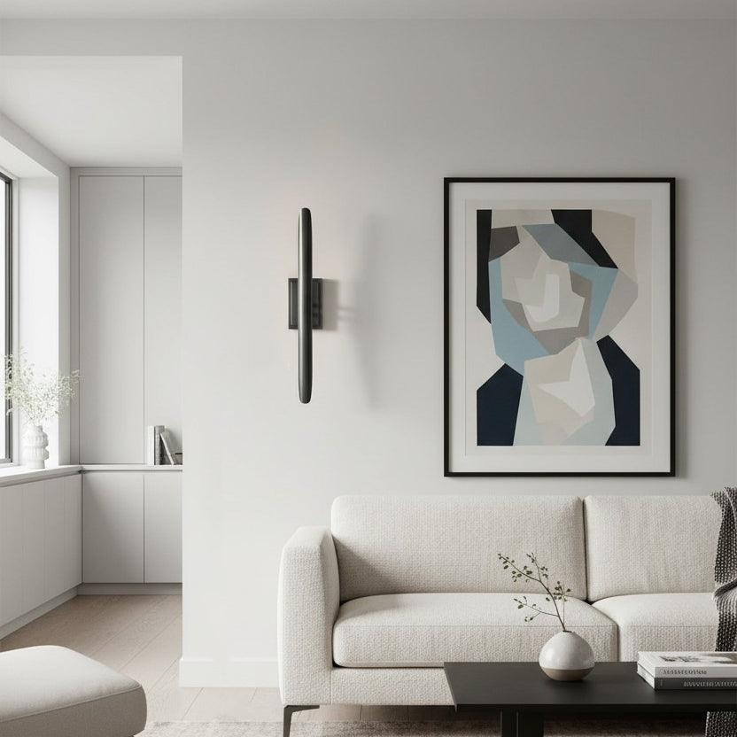 Modo Wall Sconce Minimalist Metal Frame - Contemporary Design for Bedroom, Entryway and Office