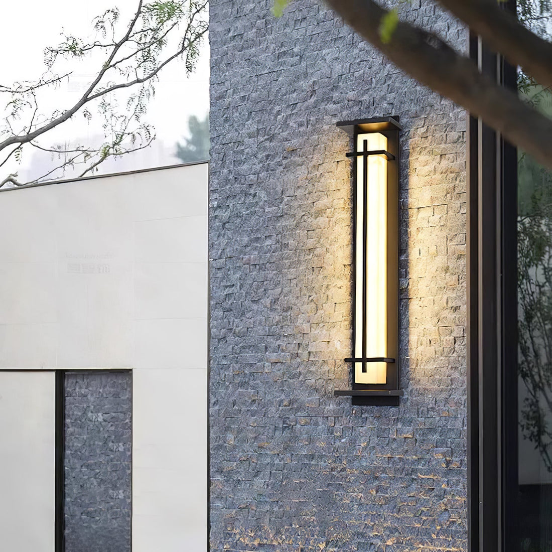 Quadratische Außenwandleuchte - Wasserdichte LED-Lampe für Garten &amp; Terrasse