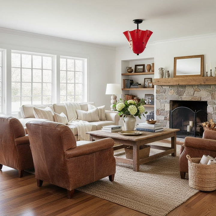 Dekorative Deckenleuchte aus Glas Bellina – Moderne, skulpturale Deckenleuchte