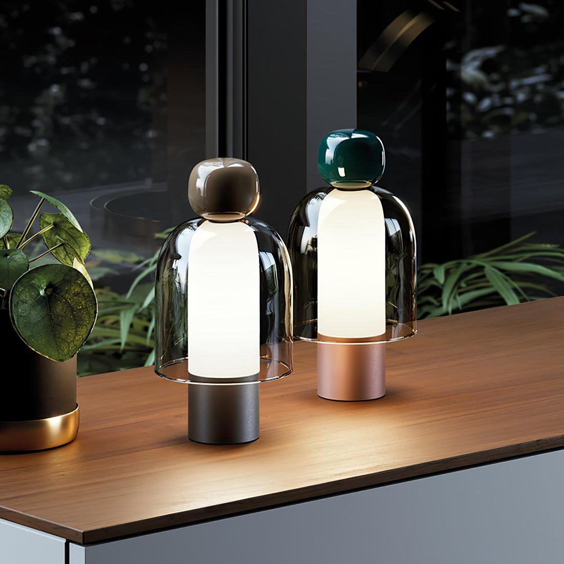 Tischlampe – Tragbare wiederaufladbare Lampe für den Einsatz im Wohnzimmer und Schlafzimmer