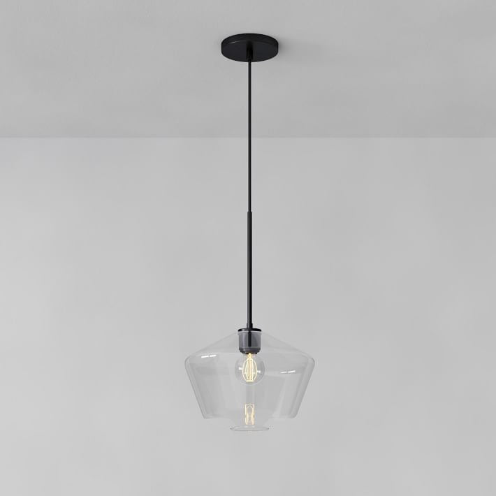 Merin Transparent Glass Sculpture Geometric Pendant Lamp
