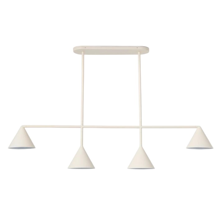 Brivana Modern Metal Chandelier - Black Cone Pendant Lamp for Office