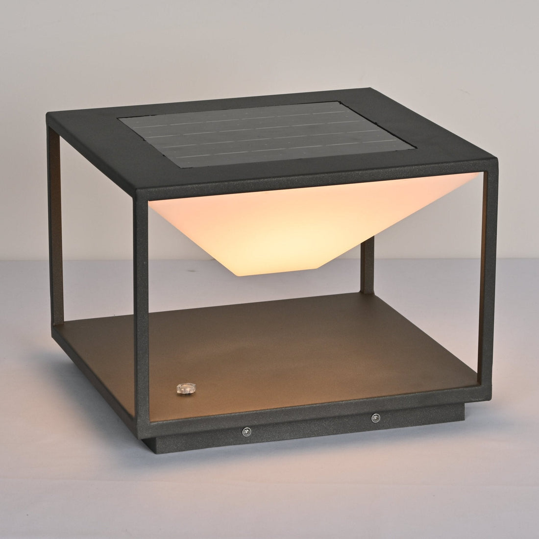 Geometric LED Outdoor Lamp - Minimalist Light for Patio & Garden